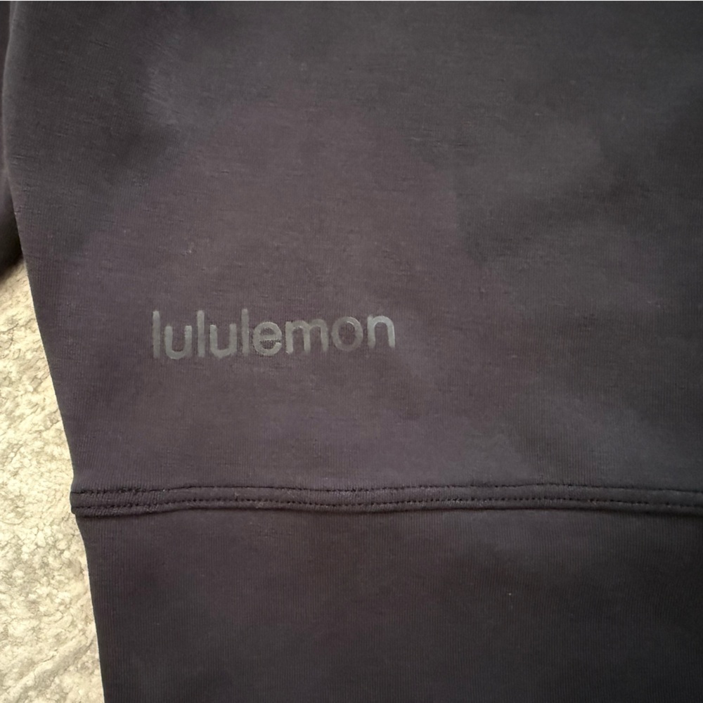 Lululemon Perfectly Oversized Cropped Crew *Softstreme Black - Picture 7 of 9